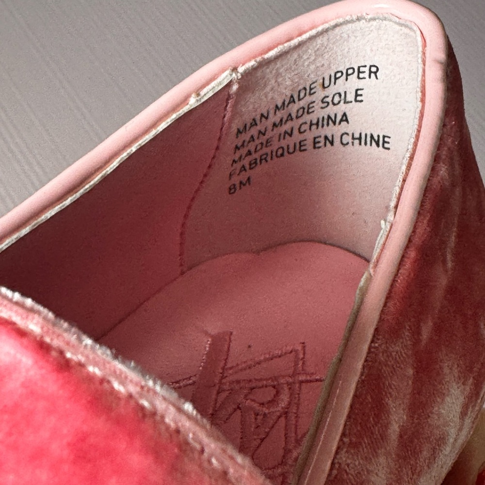 YRU Pink Velvet Platform Shoes - Picture 7 of 10